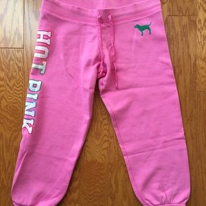 NWOT Victoria’s Secret PINK crop sweatpants